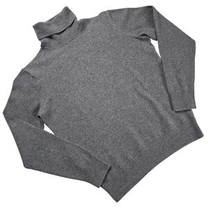 Black Brown 1826 Men's Turtleneck Sweater 100% Extrafine Merino Wool Grey XS